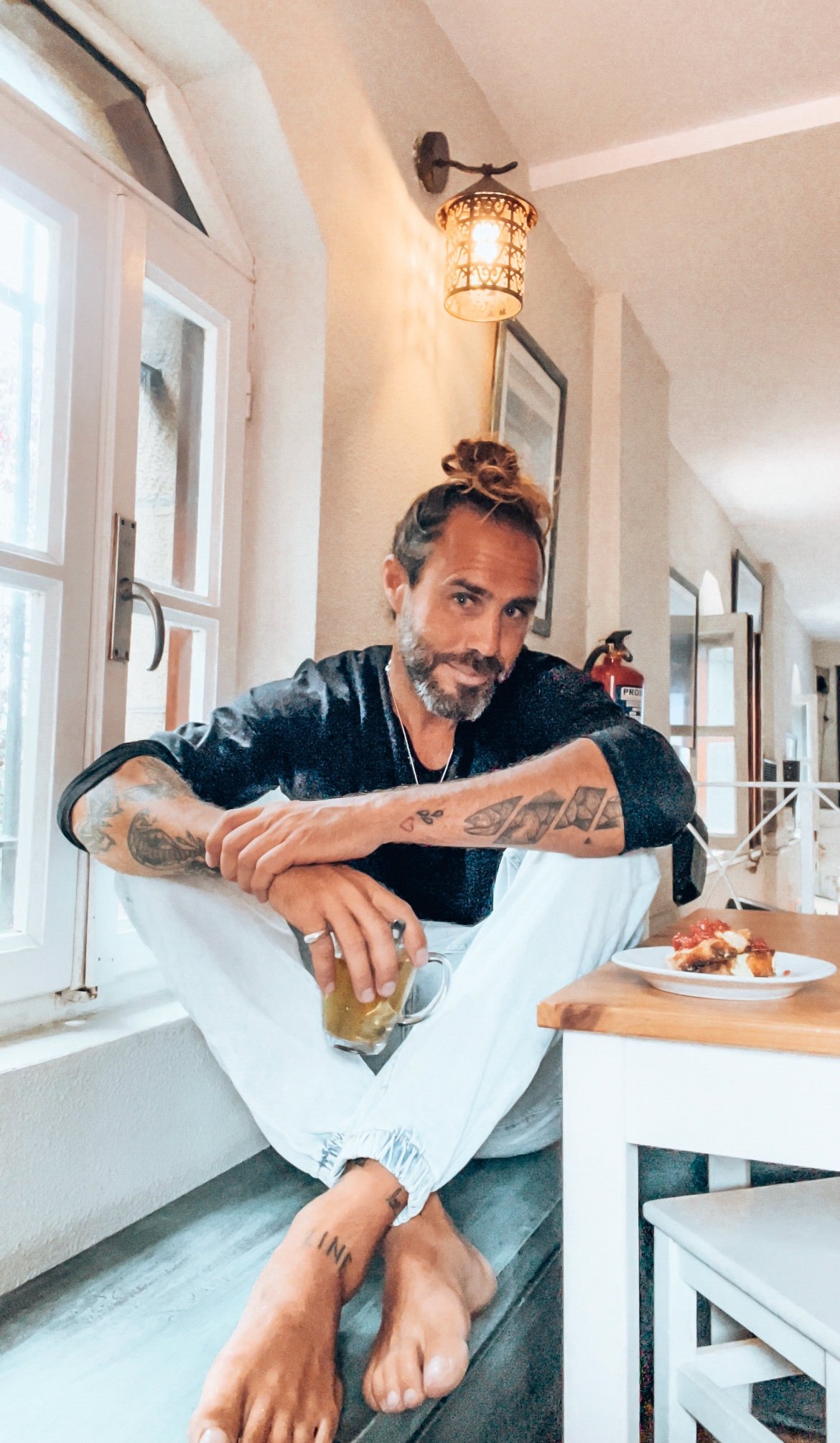 Manu Lamela trabajando